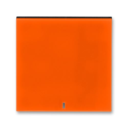 Kryt jednoduchý s čirým průzorem, oranžová/kouřová černá, ABB Levit 3559H-A00653 66