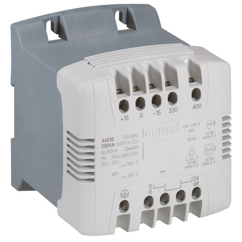 Trafo 250V 230/400 + -15V; 24 / 48V