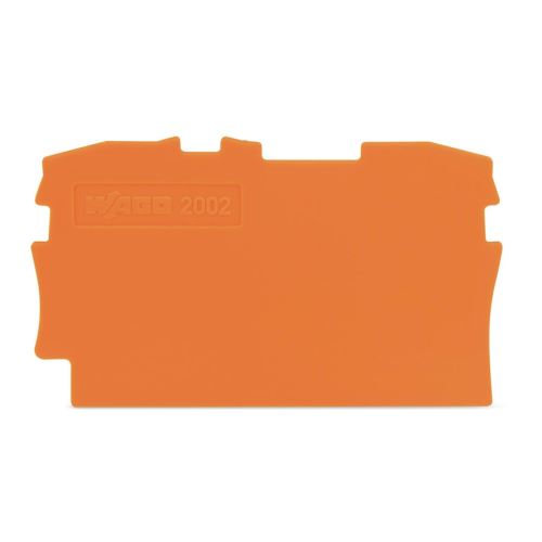 Bočnice koncová a separátor 0,8mm oranžová WAGO 2002-1292