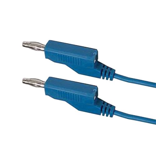 Kabel propojovací 0,35mm2/ 1m s banánky modrý HADEX N531
