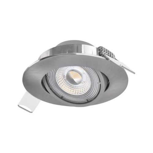 LED bodové svietidlo Exclusive strieborné, 5W teplá biela