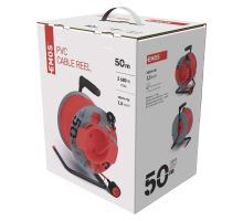 PVC prodlužovací kabel na bubnu - spojka 50m ( P19150 ) (2)