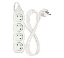 Prodlužovací kabel 4 zásuvky 1,5m, bílý (2)