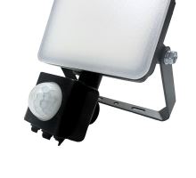 Venkovní černý LED reflektor s PIR senzorem 10W / 4000K - LF7021S (15)