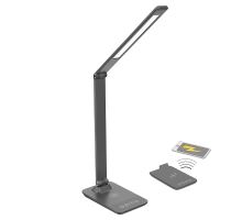Solight LED stmívatelná lampička s bezdrátovým nabíjením, změna chromatičnosti, šedá Solight LED stmívatelná lampička s bezdrátovým nabíjením, změna chromatičnosti, šedá