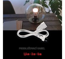 Dvoužílový pohyblivý přívod – 3m, bílý (5)