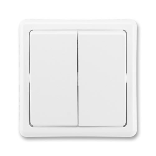 Přepínač sériový, řazení 5, jasně bílá, ABB Classic 3553-05289 B1