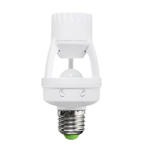 Solight PIR senzor pre E27 žiarovku, biely