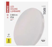 LED prisadené svietidlo TORI, kruhové biele 36W neutrálne b., IP54 (8)