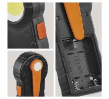 COB LED svítilna  plastová, 3× AAA (7)