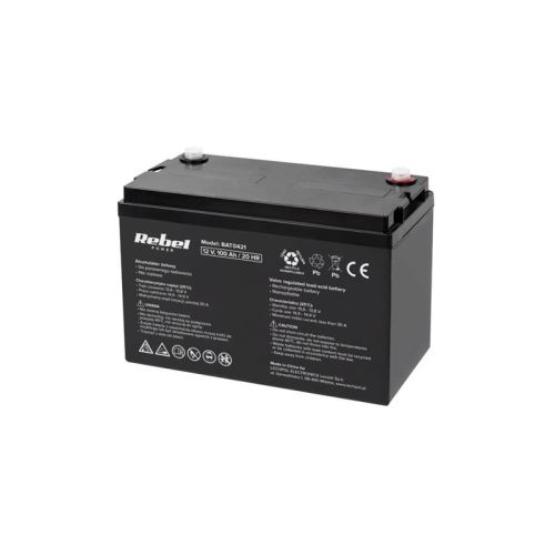 Batéria olovená 12V 100Ah REBEL BAT0421