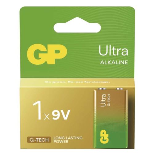 Alkalická batéria GP Ultra 9V (6LF22)