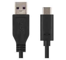USB kabel 3.0 A/M - USB 3.1 C/M 1m černý, Quick charge
