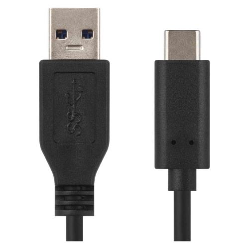 USB kábel 3.0 A / M - USB 3.1 C / M 1m čierny, Quick charge