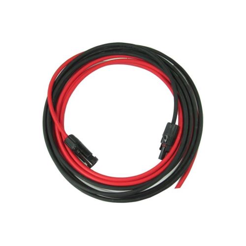 Solární kabel 6mm2, červený+černý s konektory MC4, 5m