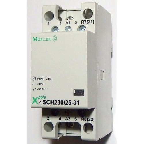 Z-SCH230 / 25-31 inštalačný stýkač 4pol. 3NO (248846 Moeller)