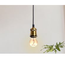 Objímka E27 / 1m / antická zlatá - BH652B (1)
