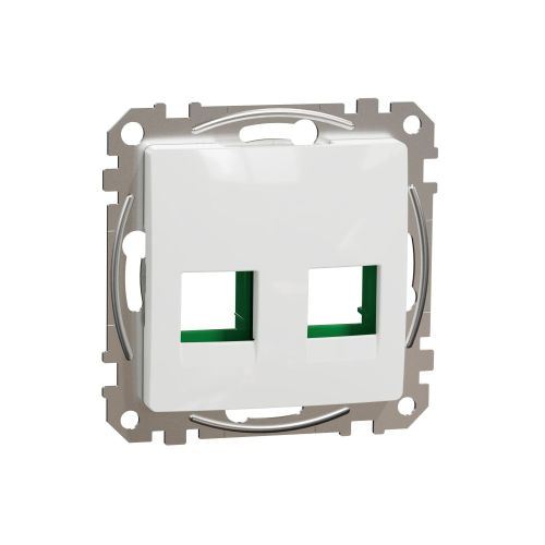 Sedna Design kryt zásuvky datové 2-násobný SYSTIMAX Cat.5e-6 UTP bílá