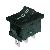 Přepínač kolébkový 3pol./3pin ON-OFF-ON 250V/6A černý