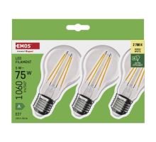 LED žárovka Filament A60 / E27 / 5 W (75 W) / 1 060 lm / teplá bílá (9)