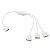 Rozbočovací kabel Y pro RGBW s konektory RM2,54 - 5p, 1+3x zásuvka, bílá Rozbočovací kabel Y pro RGBW s konektory RM2,54 - 5p, 1+3x zásuvka, bílá