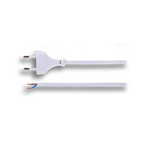 Solight flexo šňůra, 2x 0,75mm2, bílá, plochá, 5m