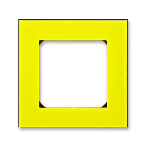 Rámček jednonásobnou, žltá / dymová čierna, ABB Levit 3901H-A05010 64