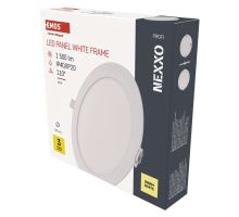 LED vestavné svítidlo NEXXO, kruhové, bílé, 18W, teplá bílá