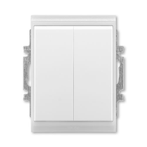 Prepínač sériový, radenie 5, IP 44, biela / ľadová biela, ABB Element, Time 3558-A05940 01