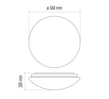 LED přisaz. svítidlo Cori s MW senzorem, kr. 18W neut. bílá (10)