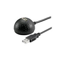 Kábel USB 2.0 GOOBAY predlžovací s podstavcom na stôl, čierny Kábel USB 2.0 GOOBAY predlžovací s podstavcom na stôl, čierny