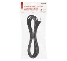 Flexo šňůra gumová 2× 1mm2, 3m, černá (3)