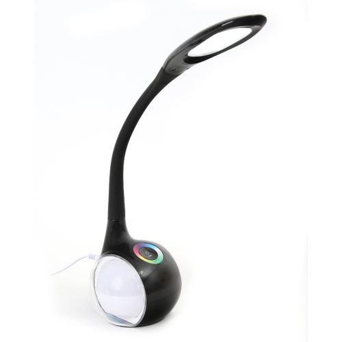 Platinet PDL20 LED stolní lampa 7W s noční světlem černá