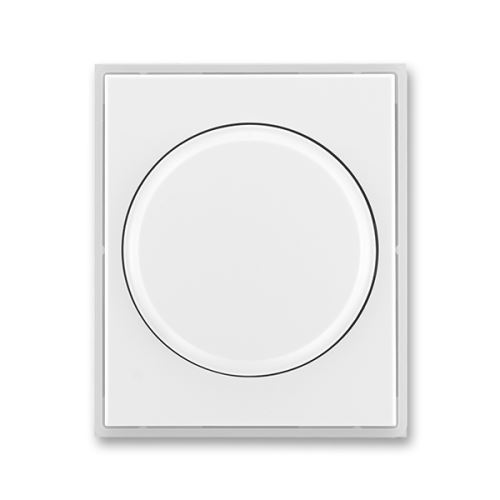 Kryt stmívače s otočným ovládáním s upevňovací maticí, bílá/ledová bílá, ABB Element, Time 3294E-A00123 01