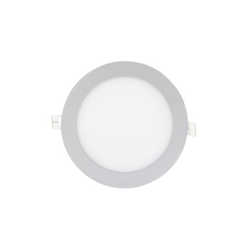 LED svietidlo PODHĽAD, okrúhle, 12W, 4500 K, strieborné