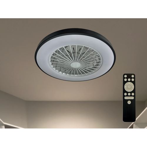 LED svítidlo OPAL + stropní ventilátor + dálkový ovladač 48W - LCL6345