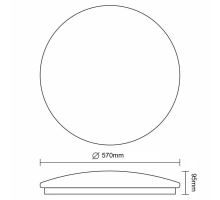 LED svítidlo STAR + dálkový ovladač 60W - LCL536AD (6)