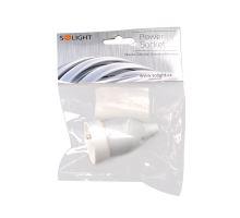 Solight zásuvka přímá, IP20, bílá (4)
