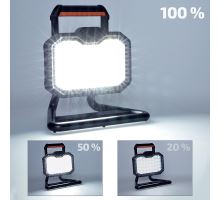 Solight LED reflektor 20W, přenosný, nabíjecí, 2000lm, oranžovo-černý (4)