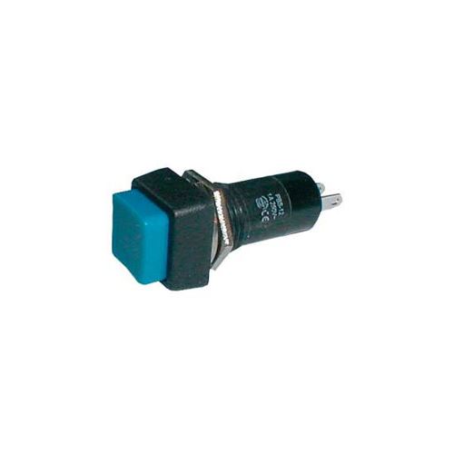 Přepínač tlačítko čtv. OFF-(ON) 250V/1A modré