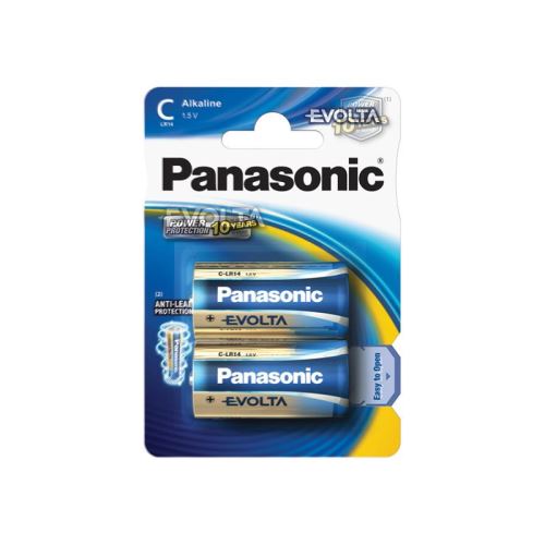 Batérie C (R14) alkalická PANASONIC Evolta 2BP