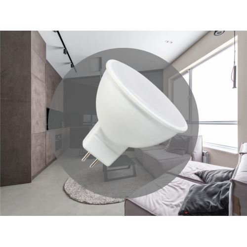 LED žárovka 5W - GU5,3 / MR16 / SMD / 4000K - ZLS323
