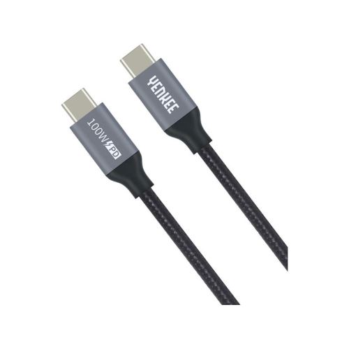 Kabel YENKEE YCU 323 BK USB-C/USB-C 3.1 1,5m Black