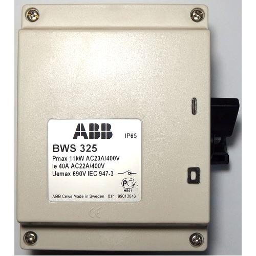 Odpínač BWS 325 třípólový IP65 40A ABB uzamikatelný šedý 99013043 99V0019