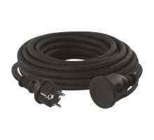 Neoprenový prodlužovací kabel spojka 10m 3x 2,5mm, černý