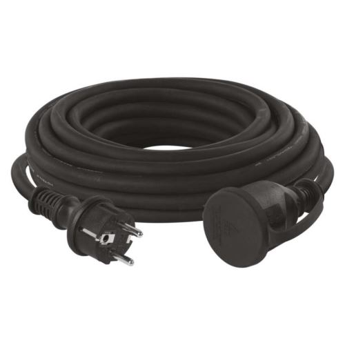 Neoprenový prodlužovací kabel spojka 10m 3x 2,5mm, černý