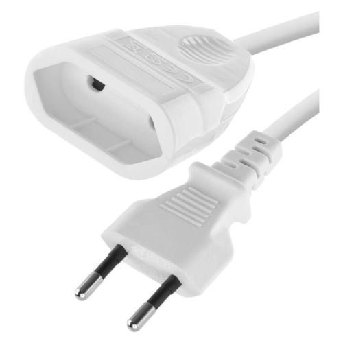 Dvoužílový pohyblivý přívod – 3m, bílý