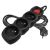 Prodlužovací kabel 2 m / 3 zásuvky / s vypínačem / černý / PVC / 1 mm2