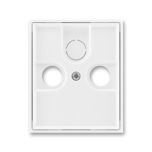 Kryt zásuvky televizní, rozhlasové a satelitní, bílá/bílá, ABB Element, Time 5011E-A00300 03