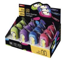 COB LED ručné svietidlo P3887, 30 lm, 2× AAA, 12 ks, display box